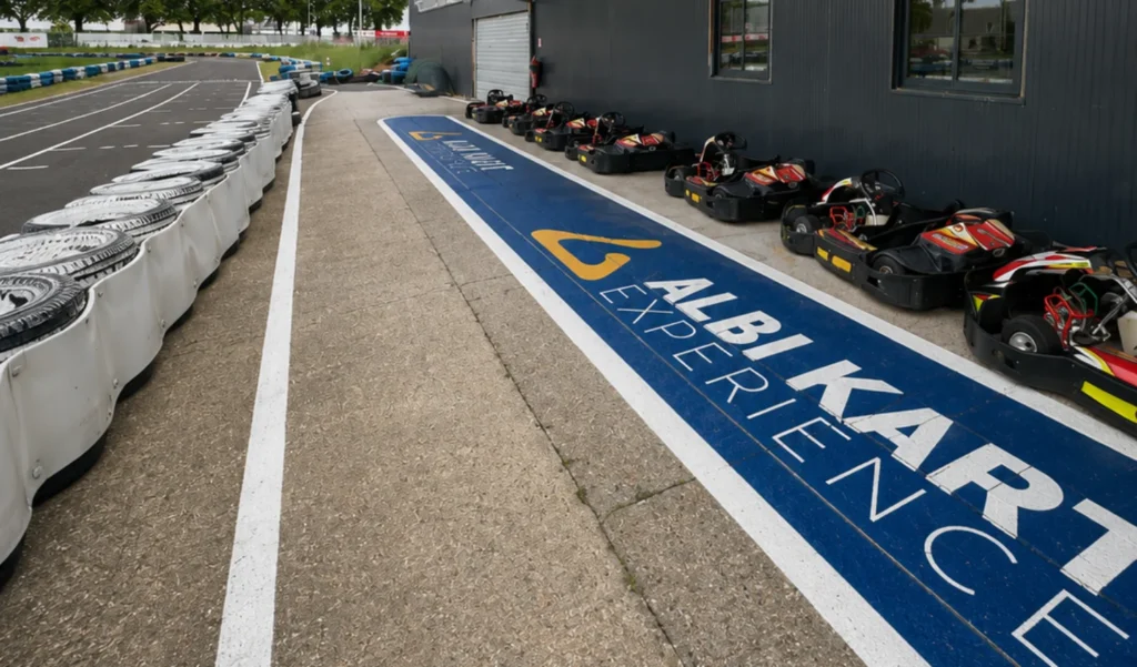 MARQUAGE AU SOL kart Albi 2